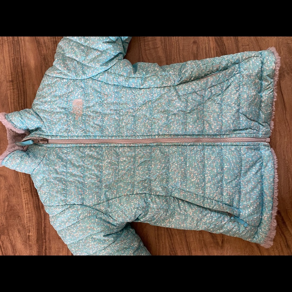 North Face double side puff/fluffy Jacket